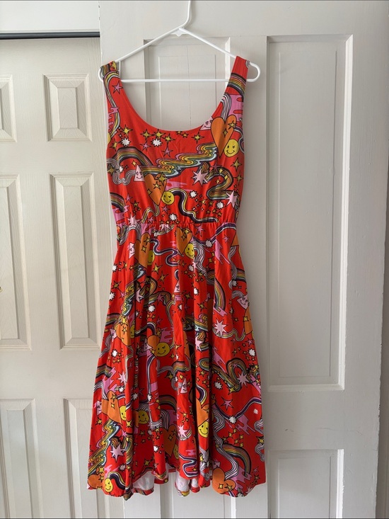 Nooworks Dresses & Skirts - Nooworks pride art and chess vacation Midi Dress with Multicolor Retro Print
